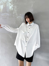 Casual Loose Irregular Solid Color Shirt